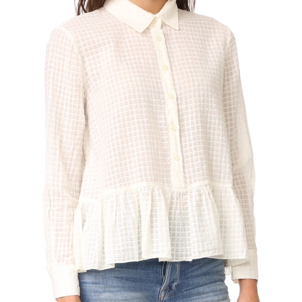 This is the great. Peplum button down